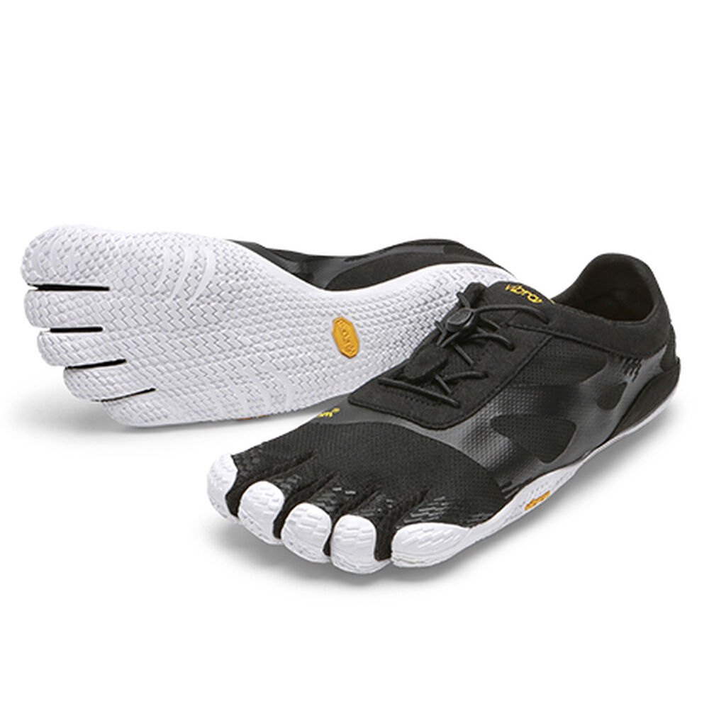 Vibram Five Fingers Mens Training Shoes - Black/White - KSO EVO - 81697-UMFT